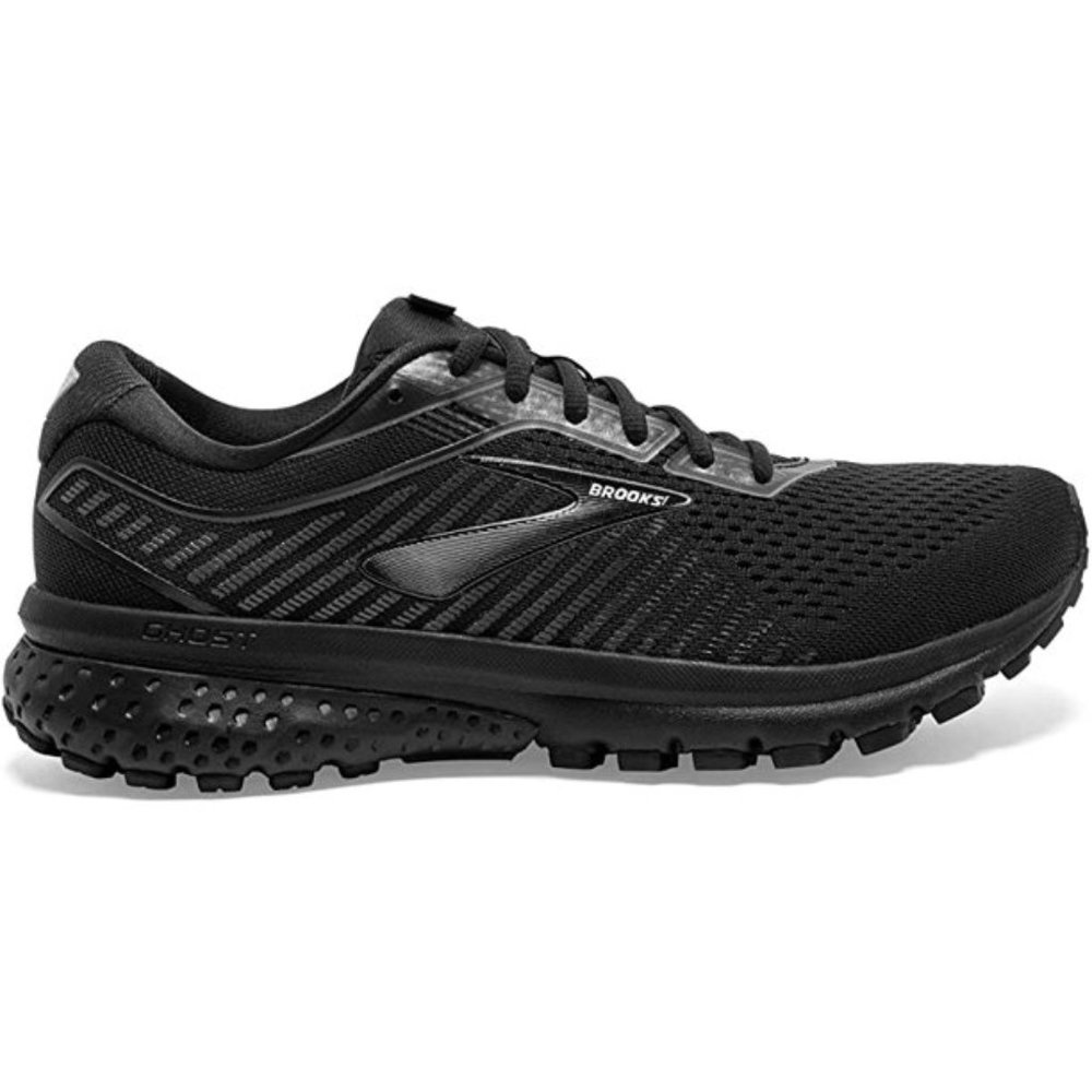 Brooks Women's Ghost 12 Running Shoe Black/Grey size 8.5 Wide (D)